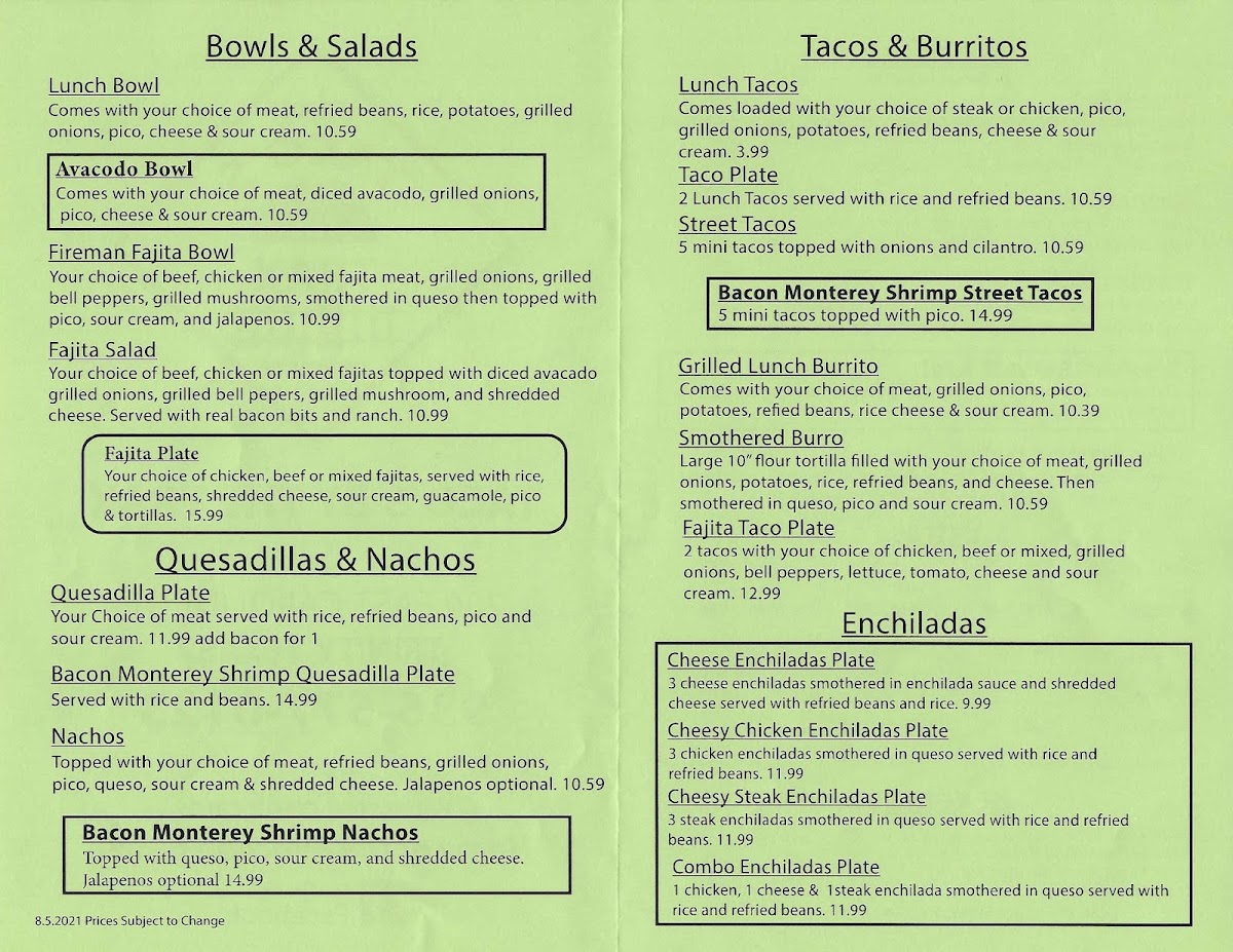 Tacos By The Trax Menu - Image 6